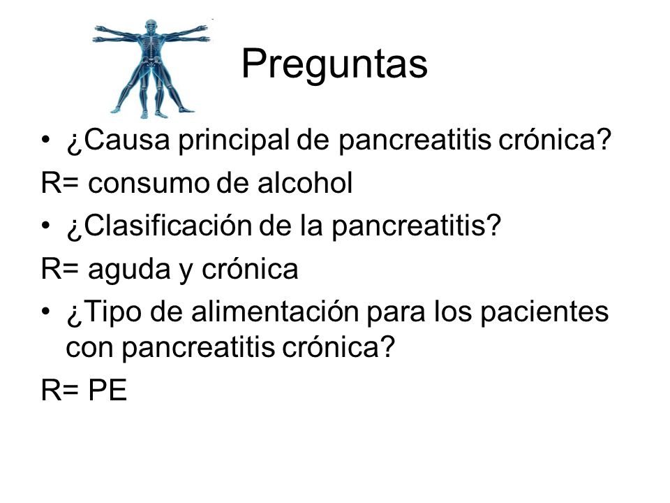 Dieta para pancreatitis cronica